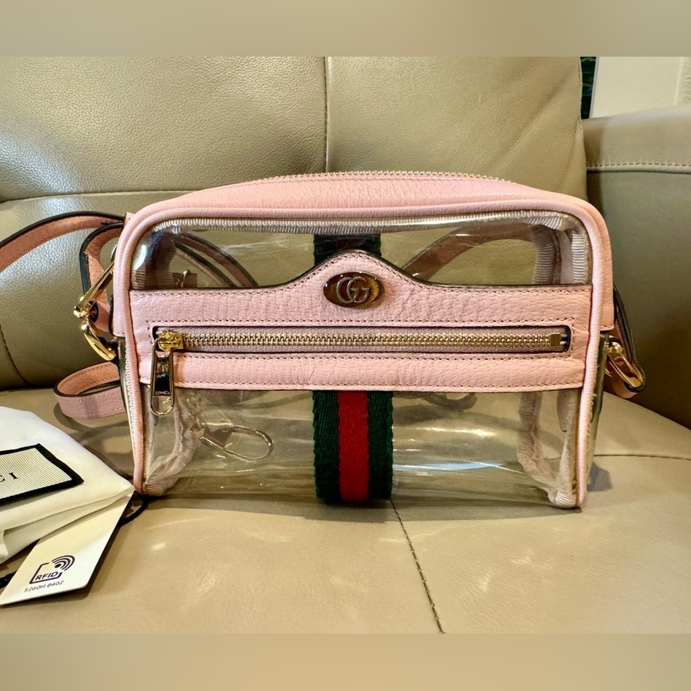 RARE GUCCI Ophidia mini transparent bag - Picture 8 of 17